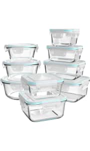 Glass Food Storage Container 18-Piece Set. That's $18 off and the lowest price we could find.