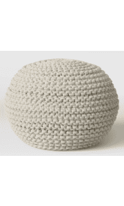Threshold Cloverly Chunky Knit Pouf. That's a savings of $33 off the regular price.