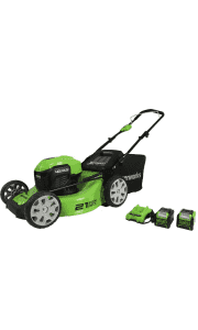 Greenworks Lawn Mowers at Woot. It offers a range of lawn mowers, but also related tools like leaf blowers, and batteries.