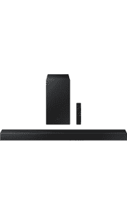 Refurb Samsung 300W 2.1-Channel Soundbar w/ Wireless Subwoofer. That's $53 less than what you'd pay for it new elsewhere.