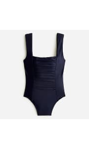 J.Crew Women's Swimwear Sale. These savings stack for deeply discounted deals, like the pictured J.Crew Women's Ruched Squareneck One-Piece for $17.70 (that's $100 off).