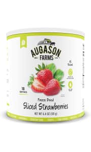 Augason Freeze Dried Sliced Strawberries 6.4-oz. Can. It's $18 off and the lowest price we could find.