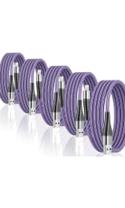 MFi-Certified 10-Foot iPhone Cables 5-Pack. Apply coupon code "539HQ4TN" for a savings of $8.
