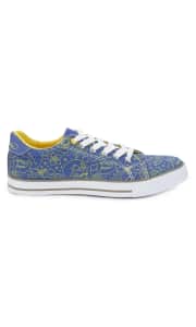 Saks Off 5th End of Season Clearance. Women's T-shirts and swimwear start from $9.97, as do men's jeans and jackets, among other discounts. Also $9.97 are the pictured Ed Hardy Men's Star Print Sneakers in Blue, a $49 savings.