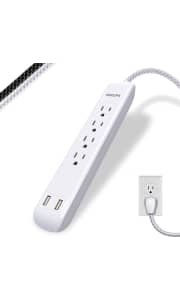 Philips 4-Outlet 2-Port Surge Protector Power Strip. This is the best price we found by $7.