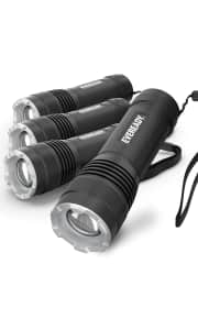 Eveready LED Tactical Flashlight 4-Pack. Clip the 50% off coupon on the product page to get this deal. That's a savings of $13.