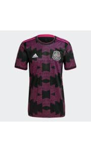 adidas Men's Mexico 2021 Home Jersey. After coupon code "MAY20", it's at least $15 less than you'd pay elsewhere. (A bit ironic dos a cero is in the coupon code, though.)