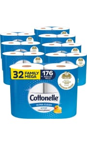 Cottonelle Ultra Clean Toilet Paper Family Mega Roll 32-Pack. Check Subscribe & Save and clip the on-page coupon to get this price.