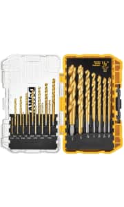 DeWalt 21-Piece Titanium Pilot Point Drill Bit Set. That's a savings of $40 and the est price we could find by at least $7.