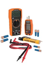 Klein Tools Digital Multimeter Premium Electrical Test Kit. It's $5 less than you would pay at Home Depot, thanks to a $5 clip coupon on the product page.