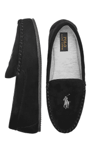 Polo Ralph Lauren Men's Dezi IV Pony Moccasin Slippers (8 or 9 only). Save $45 off list price.