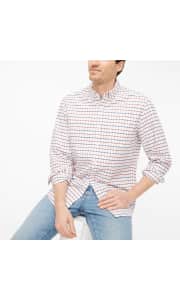 J.Crew Factory Men's Tattersall Flex Oxford Shirt. That's a hefty $58 off and the best price we've seen for a men's flex oxford shirt at J.Crew Factory. Use coupon code "SUMMER60" to get this price.