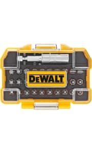 DeWalt 31-Piece Screwdriving Bit Set. That ties the best price we've seen and is the lowest we could find now by $11.