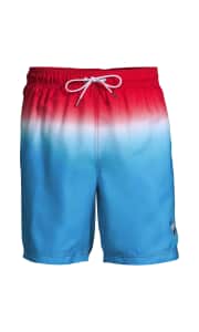 Swimwear at Lands' End. Apply coupon code "WAVE" for up to 70% off already-discounted swimwear for men and women, including the pictured Lands' End Men's 8" Print Volley Swim Trunks in Compass Red Deep Ombre Embroidery for $9.59 after coupon ($33 off).
