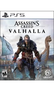 Video Games at Best Buy. Save on titles for Nintendo Switch, PlayStation, and Xbox, including Hyrule Warriors for Switch, Halo Infinite for Xbox, and the pictured Assassin's Creed Valhalla for PlayStation 5 for $19.99 ($40 off).