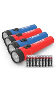 Eveready LED Flashlight 4-Pack. Clip the 50% off coupon on the product page to make it $1.37 per flashlight and $6 off list price.