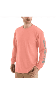 Carhartt Men's Loose Fit Long-Sleeve Logo Sleeve Graphic T-Shirt. You'll pay $25 at other stores.