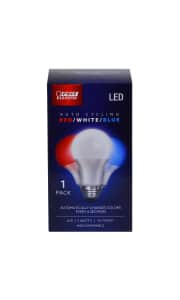 Feit Electric Red/White/Blue Auto Cycling A19 LED Light Bulb. Show your patriotism! Ace Rewards members get an extra buck off for the best price we could find by $6.