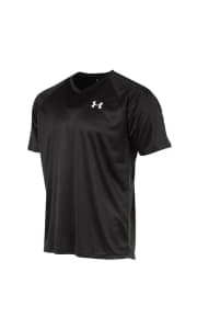 Under Armour Men's UA Tech V-Neck Short Sleeve Shirt. Add two to cart and apply coupon code "PZYUAVT229-FS" to score the best price we could find by $3.