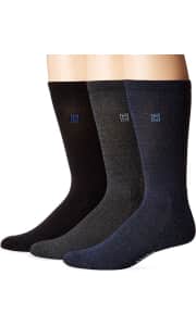 Chaps Men's Assorted Solid Dress Crew Socks 3-Pack. Clip the on-page coupon to get this price and save $12 off list.