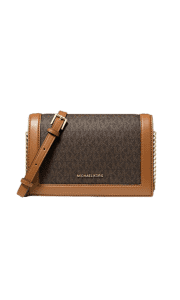 Michael Michael Kors Jet Set Large Logo Crossbody Bag. KorsVIP members can apply coupon code "VIP25" to make it $21 under our expired mention from three days ago, a savings of $230, and the best we've seen.