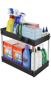 Eapele 2-Tier Under Sink Organizer. Apply coupon code "S9UH4FON" for a savings of $10.