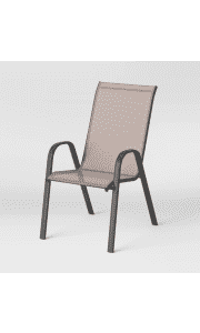 Room Essentials Sling Stacking Patio Chair. It's $9 off and the lowest price we could find.