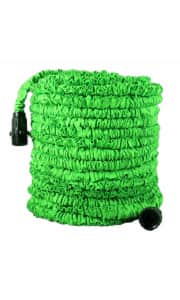 Deluxe 100-Foot Expandable & Flexible Garden Hose. Coupon code "DNEWS764522" cuts it to $12 less than you'd pay for a similar hose elsewhere.