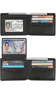 Himi Leather RFID-Blocking Bifold Wallet. Apply coupon code "YEBCBHKF" to save $9.