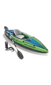 Intex Challenger K1 9-Foot Inflatable Kayak w/ Oar & Pump. That's the best price we could find by $8.