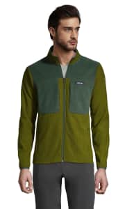 Lands' End Men's Grid Fleece Jacket. Coupon code "WAVE" cuts it to $41 less than Kohl's price.