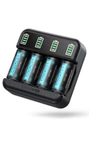 RAVPower RCR123A Rechargeable Batteries w/ USB Cable. Coupon code "DNL038" makes this the lowest price we have seen by $2.