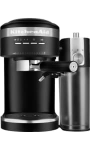 KitchenAid Semi-Automatic Espresso Machine and Automatic Milk Frother Attachment. That's a bargain considering it's $30 below our mention last November and $329 direct from KitchenAid. Other sellers charge about $280 for the unit without the frother a...