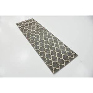 Unique Loom Trellis Collection Moroccan Lattice Dark Gray Runner Rug (2' 0 x 6' 0) for $27 Unique Loom Trellis Collection Moroccan Lattice Dark Gray Runner Rug (2' 0 x 6' 0) for $27