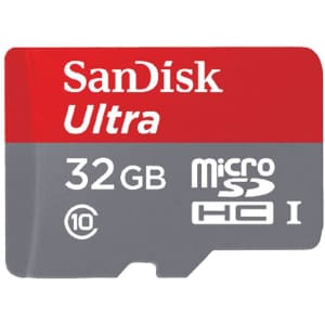 SanDisk Ultra 32GB UHS-I Class 10 Micro SDHC Card for $10