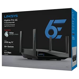 Linksys MR7500 Hydra Pro 6E Tri-Band Mesh Wi-Fi 6E Router for $300