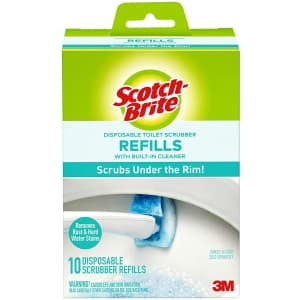 Scotch-Brite Disposable Toilet Scrubber Refill 10-Pack for $3.89 via Sub & Save