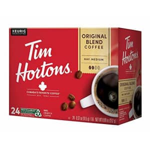 Tim Hortons Original Blend, Medium Roast Coffee, Single-Serve K-Cup Pods Compatible with Keurig for $21