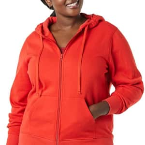 Amazon Essentials Women's Plus Size Fleece Full-Zip Hoodie from $7