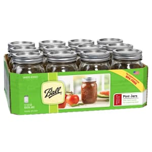 Ball 16-oz. Regular Mouth Mason Jar 12-Pack for $9 Ball 16-oz. Regular Mouth Mason Jar 12-Pack for $9