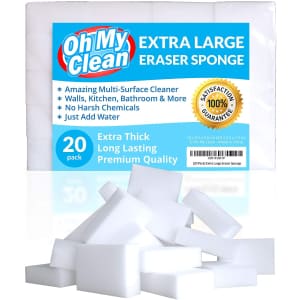 Oh My Clean Eraser Sponge 20-Pack for $12 via Sub & Save