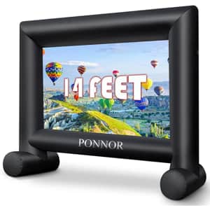 Ponnor 14-Foot Inflatable Projector Screen for $91