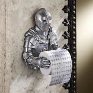 Design Toscano A Knight to Remember Gothic Toilet Paper Holder for $40 Design Toscano A Knight to Remember Gothic Toilet Paper Holder for $40