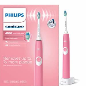Philips Sonicare ProtectiveClean 4100 Rechargeable Electric Toothbrush, Deep Pink HX6815/01 for $80