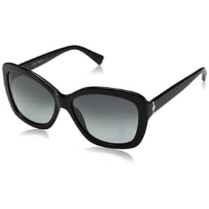 Cole Haan Women's Ch7006 Plastic Butterfly Cateye Sunglasses, Black, 59 mm for $48