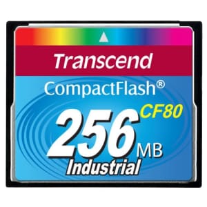 Transcend Compact Flash Produkte 256MB Flash (80X) for $27