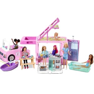 Barbie 3-in-1 DreamCamper w/ 60 Accessories for $62