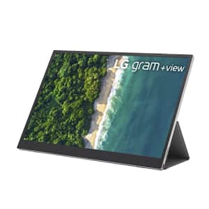 LG Gram +View 16 Inch Portable WQXGA (2560 x 1600) IPS Monitor, 16:10 Aspect Ratio, DCI-P3 99% for $300
