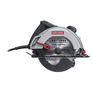 Craftsman 7-1/4 in. Circular Saw 12AMP Model: 46123 With 0 Degree - 52 Degree Bevel for $70