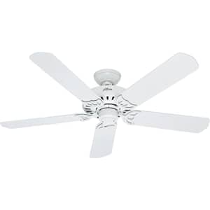 Hunter Fan Company 53125 Bridgeport 52 Inch Versatile Indoor/Outdoor Damp-Rated Home Ceiling Fan for $150